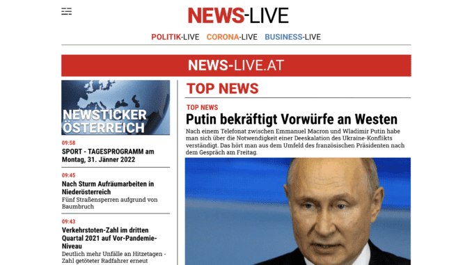 Online-Nachrichtenportal News-Live