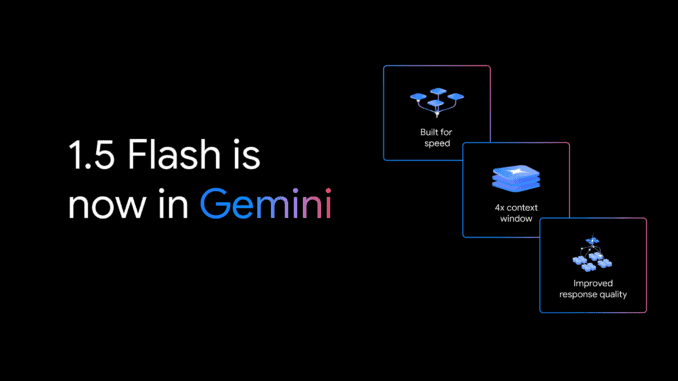 Gemini wurde um das neue Modell Gemini 1.5 Flash erweitert. © Google